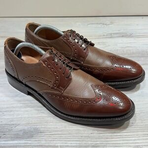 Samuel Windsor Brogues Mens Sz UK 9 US 11 Brown Grain Leather Wingtip Hand Made